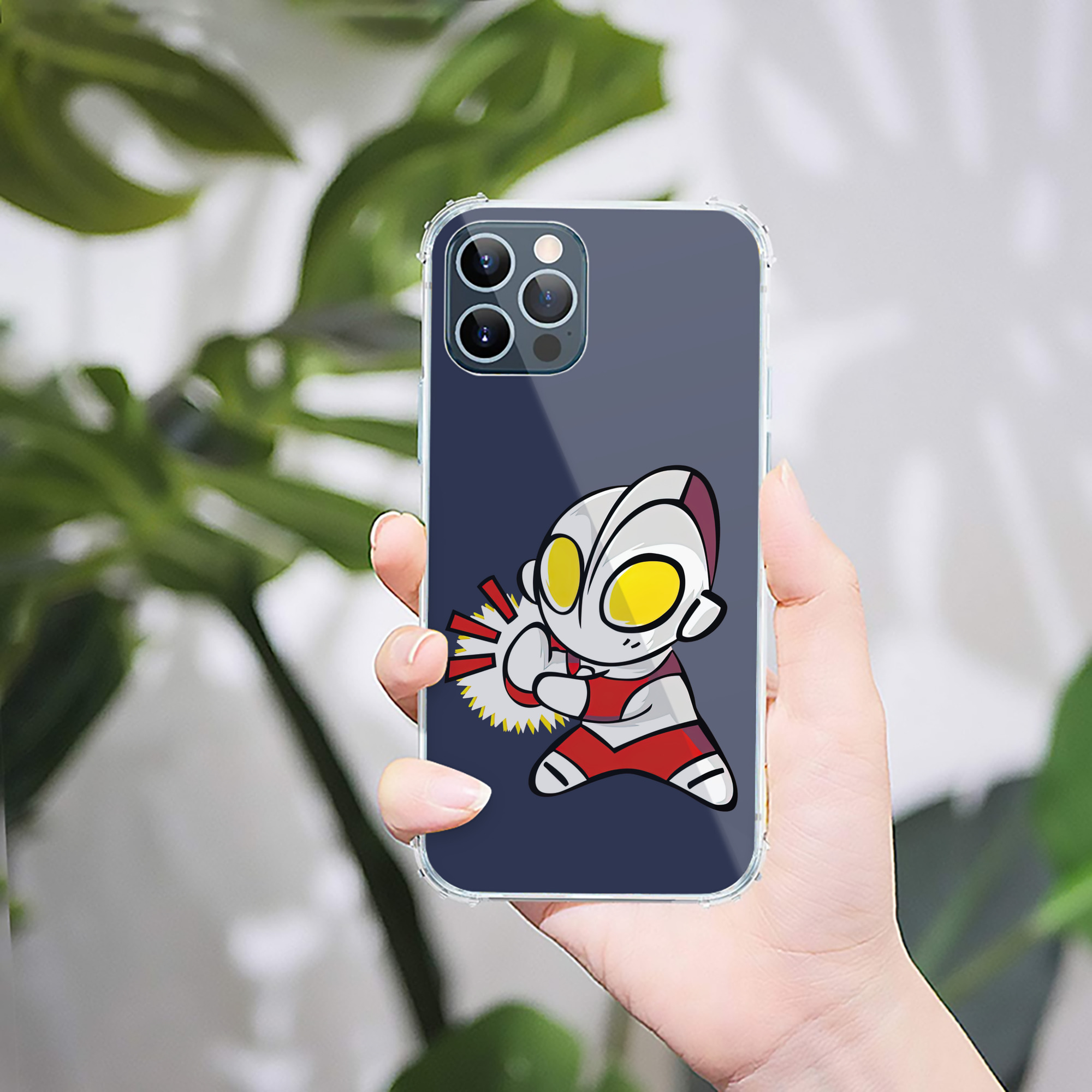 （画像用） ウルトラマン Ultraman 【iPhone 12シリーズ対応】透明スマホケース（クリアソフトケース）
